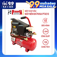 Máy nén khí chạy dầu Panda PT4213, Bình 12L, Công suất 1.5HP, Dùng bơm xe, bắn đinh, vặn ốc