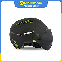 Mũ bảo hiểm xe đạp Size L Fornix M-E3 Đen Xanh Lá - Hàng chính hãng