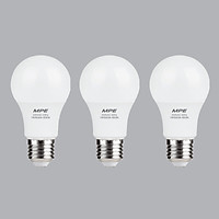 Bộ 3 Bóng Đèn LED Bulb MPE 7W 6000-6500K E27 Ø60 - Ánh sáng trắng
