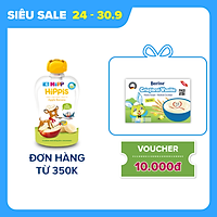 Dinh dưỡng 100% Trái cây nghiền Organic HiPPiS Táo, Chuối