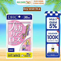 Viên Uống Dầu Hoa Hồng Bổ Sung Vitamin E Duy Trì Làn Da Sáng Hồng DHC Bulgarian Rose 60V - 30 ngày