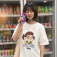 Áo thun nam nữ unisex tay lỡ, dáng dài, form rộng cô bé milky làm áo đôi áo nhóm