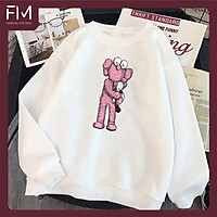 Áo Sweater Thời Trang Nam Nữ Phong Cách Basic In Hoạt Hình Kaws Dễ Thương - FMGV036