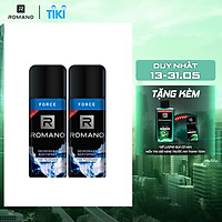 Combo 2 Xịt toàn thân Romano Force tươi mát năng động 150ml