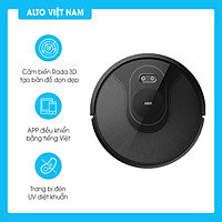 Robot hút bụi, lau nhà ABIR X8- kết nối điện thoại, cảm biến thông minh, diệt khuẩn UV- Hàng chính hãng