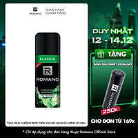 Xịt khử mùi toàn thân cho Nam Romano Classic 150ml -Mẫu mới