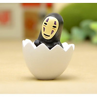 KHO-HN * Mô hình Vô Diện ngồi trong vỏ trứng cho các bạn làm móc khóa, trang trí tiểu cảnh, DIY