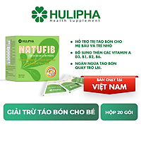 Thực Phẩm Chức Năng Hỗ Trợ Trị Táo Bón An Toàn Cho Bà Bầu Trẻ Nhỏ Natufib Hulipha (3g x 20 Gói)