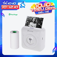 Máy in nhiệt bỏ túi PeriPage hỗ trợ in ảnh, tài liệu, ghi chú qua Bluetooth hoặc cổng kết nối cáp USB