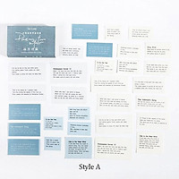 Hộp 60 nhãn dán sticker in chữ thông điệp độc đáo ST73