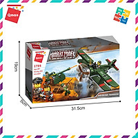 Bộ Đồ Chơi Xếp Hình Thông Minh Lego Quân Sự Qman 1705 Máy Bay Liên Xô 187 Mảnh Ghép Cho Trẻ Từ 6 Tuổi