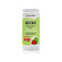 NaturalSlim Anti Stress Drink - Pure Magnesium Citrate Powder with Organic Strawberry and Lime Flavor - Natural Aid to a Slow Metabolism, Constipation & Sleeping Difficulties - 8 oz (Solo Pack)