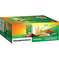 Sữa lúa mạch Nestlé MILO Bữa Sáng Thùng 36 hộp x 180ml (12x3x180ml) - Giao mẫu ngẫu nhiên