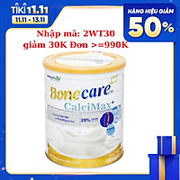 Sữa bột Bonecare Calcimax+ 900g dành cho người từ 18 tuổi trở lên bổ sung canxi phòng ngừa loãng xương, tim mạch và tiểu đường.