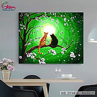 Tranh sơn dầu số hoá tự tô màu Gam DV4416 căng sẵn khung