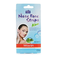 Lột Mụn Cám Mayan Lô Hội 4 Miếng Nose Pore Strips Aloe 4 Strips