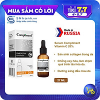 Serum Compliment Vitamin C 20% dưỡng trắng sáng da 27ml