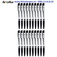 Hộp 20 cây bút bi 0.7mm Flexoffice - FO024 mực đen
