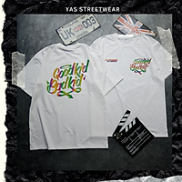 Áo thun tay lỡ form rộng YAS STREETWEAR phông unisex nam nữ, áo thun cotton100% phong cách streetstyle HÌNH IN KO TRÓC