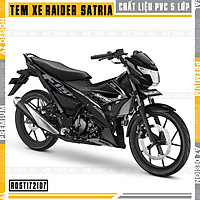 Tem Rời Xe Suzuki Raider - Satria Mẫu 07 | RDST172107 | Decal Chế Chất Liệu PVC Chống Nước, Dễ Dán Tại Nhà