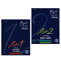 Combo Big Step - 4 Bước Chinh Phục Kì Thi Thpt Quốc Gia Tiếng Anh: Step 1 Làm Bài Ghi Nhớ Từ Vựng + Step 2 Làm Bài Đọc Hiểu - (Sách Học Giỏi Tiếng Anh)