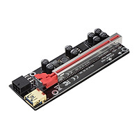 PCI-E Riser Express Cable 1X to 16X Graphics Extension for Mining Powered Riser Adapter Card,