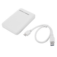 SATA3.0 6Gbps High Speed HDD Case 2.5'' USB3.0 Hard Drive Enclosure Portable HDD Case Support UASP Protocol White