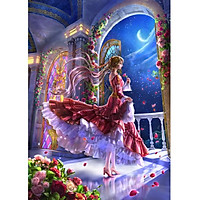 Tranh ghép hình 1000 mảnh gỗ - công chúa hoa hồng