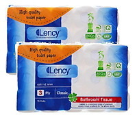 Combo 3 túi giấy vệ sinh Lency 15 cuộn 3 lớp