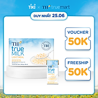 Thùng 48 hộp sữa tươi tiệt trùng TH True Milk Light Meal bổ sung ngũ cốc 180ml (180ml x 48)