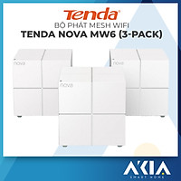 Bộ Phát Wifi Dạng Lưới Mesh Tenda Nova MW6 AC1200 MU-MIMO ( 3 cái) - Hàng Chính Hãng
