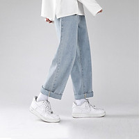 Quần JEAN BASIC SUÔNG Unisex N7 Oversize Nam Nữ phong cách Hàn Quốc thời trang đường phố mùa hè
