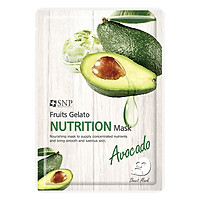 Combo 5 Mặt Nạ Dưỡng Da Tinh Chất Bơ Giàu Dưỡng Chất SNP Fruits Gelato Nutrition Mask
