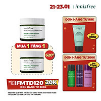 Kem Dưỡng Ẩm Phục Hồi Bảo Vệ Da Innisfree Derma Green Tea Probiotics Cream 50ml - 131172707