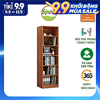 Kệ Sách Gỗ Để Sàn Cao Cấp SPEVI Mẫu KBT32 Nội Thất Lắp Ráp Thông Minh Độc Đáo - Phong Cách Châu Âu Phủ Melamine Chống Trầy Xước Và Chống Thấm Nước Bề Mặt