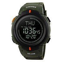SKMEI 1231 Multifunctional Digital 50M Waterproof Sports Men's Watch Stopwatch Compass Calendar Week Hour Countdown 3