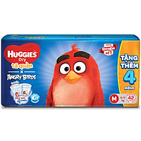 Tã Quần Huggies Dry gói trung Angry Birds phiên bản giới hạn M42 (42 Miếng) - Tặng 4 miếng