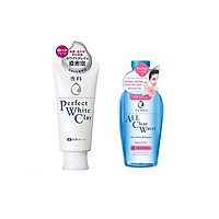 Combo 2 sản phẩm Nước tẩy trang SENKA A.L.L. CLEAR WATER Micellar Formula White 230ml và Sữa Rửa Mặt Tạo Bọt Chiết Xuất Đất Sét Trắng Senka Perfect White Clay New