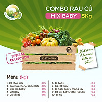 /HCM/-COMBO 5kg - 10 loại Rau củ Baby Đà Lạt tươi ngon