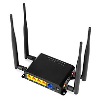 4G LTE Wireless Router 300Mbps High Speed Industrial Router with SIM Card Slot 4 External Antennas Strong Signal America