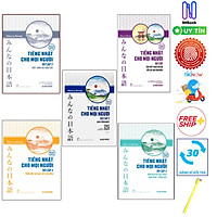 Combo Tiếng Nhật Cho Mọi Người - Sơ Cấp 2: Bản Tiếng Nhật (Bản Mới)+ Bản Dịch Và Giải Thích Ngữ Pháp - Tiếng Việt (Bản Mới)+ Tổng Hợp Các Bài Tập Chủ Điểm (Bản Mới)+Tập Viết Theo Chủ Đề Với Các Bài Văn Mẫu+ Viết - Nhớ Các Mẫu Câu( Tặng kèm viết)