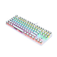 Bàn phím cơ chơi game có dây HJK917 với 87 phím Hiệu ứng đèn nền Bàn phím cho máy tính xách tay - Xanh lam