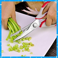 Kéo nhà bếp đa năng inox - 22.5cm - Xanh - Hàng Chất Lượng