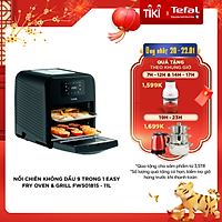 Lò chiên nướng và quay không dầu 9 trong 1 Tefal Easy Fry Oven & Grill FW501815 - 2000W - Dung tích 11L - Công nghệ khí nóng đa chiều - Lồng nồi bằng thép không rỉ phủ chống dính - Hàng chính hãng