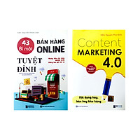 Combo 2 cuốn sách:43 Bí mật bán hàng online tuyệt đỉnh: Những điều chủ shop nghìn đơn không bao giờ tiết lộ và Content Marketing 4.0: Nội dung hay, bán bay kho hàng (Tặng kèm khóa học online)tv