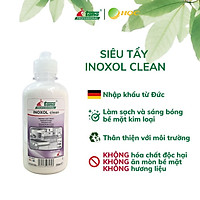 Tẩy bề mặt kim loại inox INOXOL CLEAN nhập khẩu Đức tẩy và bảo vệ bề mặt vòi sen bồn rửa đồ đồng thép rỉ sét cặn canxi