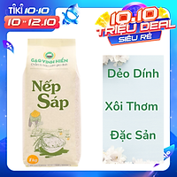 Gạo Nếp Sáp Vinh Hiển túi 1KG (dẻo dính, xôi thơm) Nếp sạch 3 KHÔNG