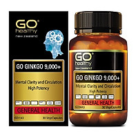 Viên uống bổ não Go Healthy GO Ginkgo 9000+ hoạt huyết dưỡng não tăng cường tuần hoàn cải thiện trí nhớ tăng khả năng tập trung