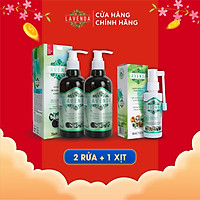 Bộ Combo 3 sản phẩm Vệ Sinh Phụ Nữ hàng ngày Lavenda - Nhanh chóng khử sạch mùi hôi, đẩy lùi viêm nhiễm nấm ngứa, giảm tối đa khí hư, bảo vệ vùng kín - Đem lại sự tự tin cho phái đẹp