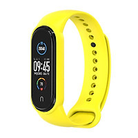 Dây đeo thay thế cho Xiaomi Miband 5 nhựa dẻo TPU Trơn nhiều màu Mijobs - Hàng Nhập Khẩu